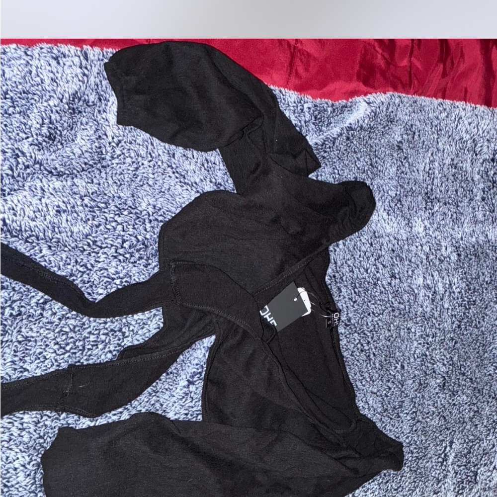 Black Long Sleeved coverup/bandeau